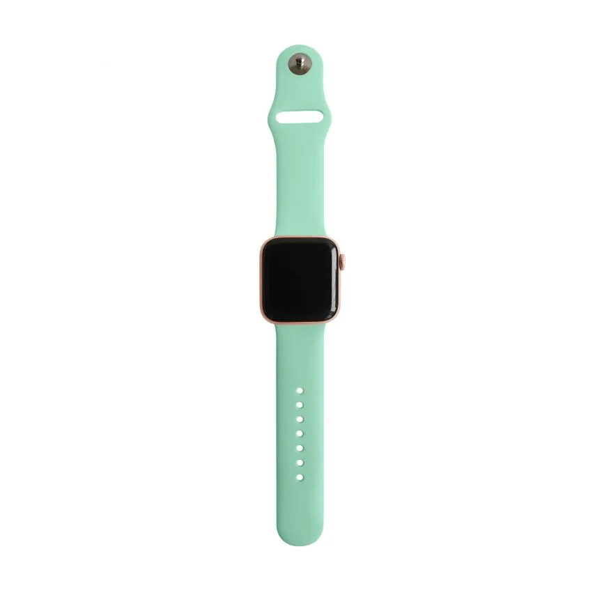 Ремешок Apple силиконовый 42-44мм S/M мятный