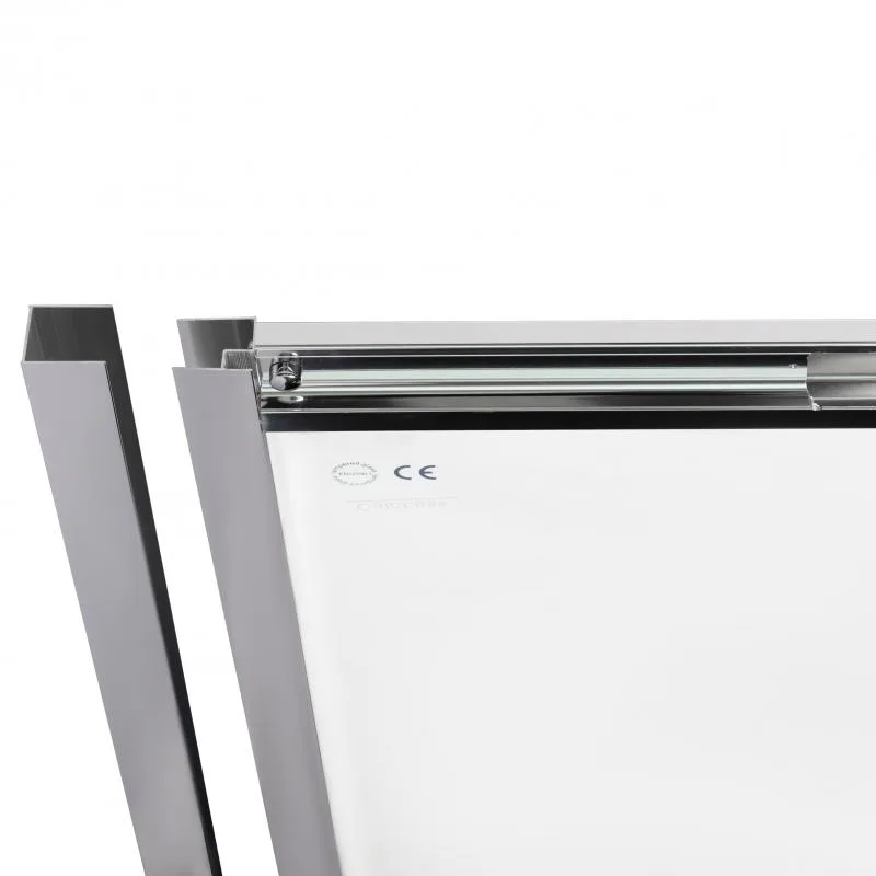Душевые двери раздвижные Qtap CRM201-11.C6 970-1080x2000 мм стекло 6 мм прозрачное хром