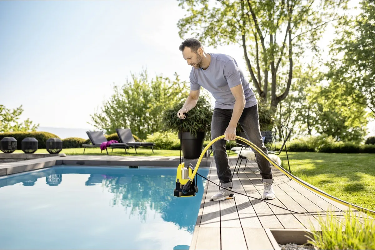 Дренажний насос для чистої води Karcher SP 17.000, 550 Вт, продуктивність 17 куб. м/год, максимальна висота підйому 9 м, максималь