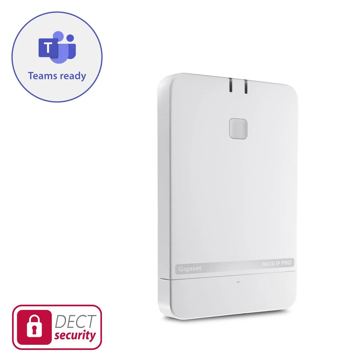 Базова станція IP-DECT Gigaset N610 IP PRO, Single Cell, SIP, PoE, до 8 паралельних дзвінків, до 8 трубок