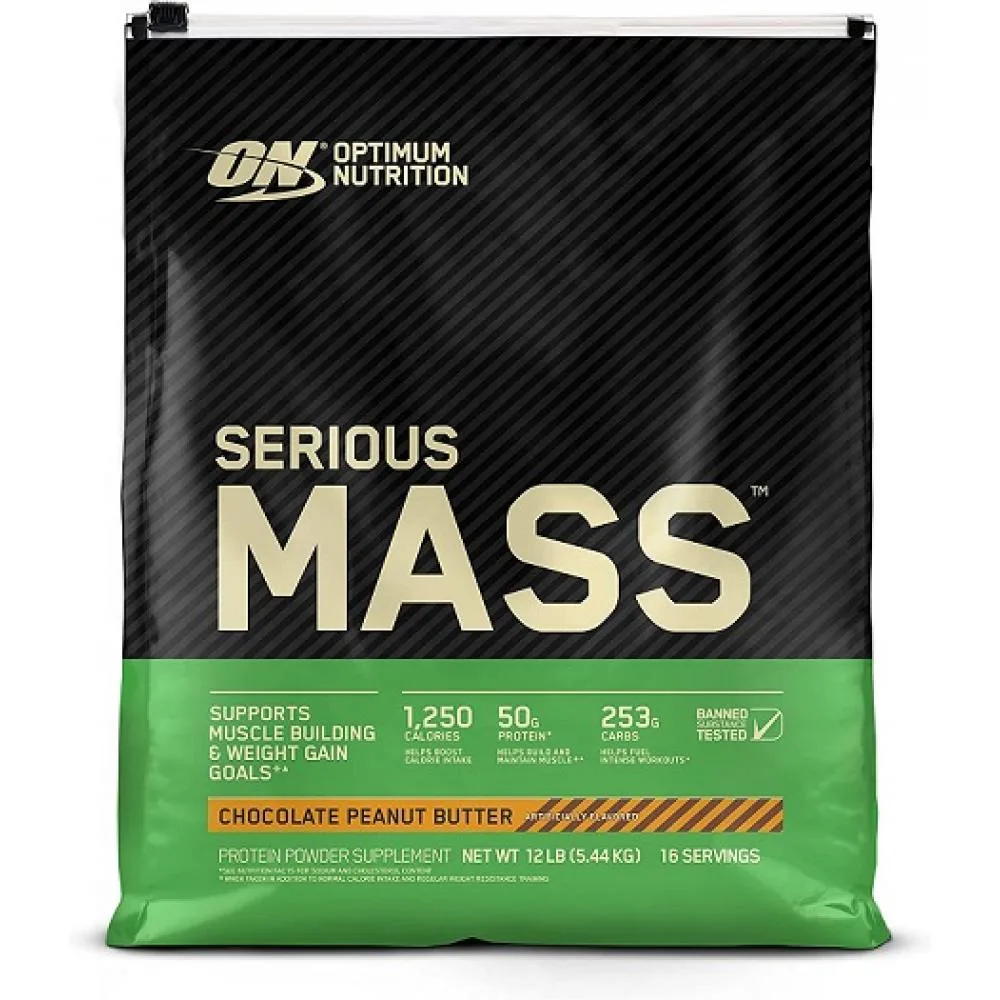 Гейнер Serious Mass Optimum Nutrition 5450 г Банан