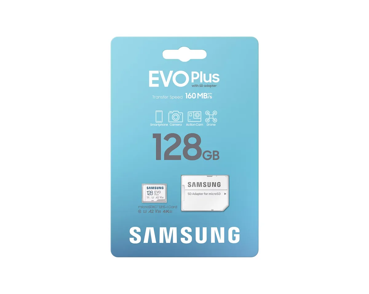 Карта пам'яті Samsung microSD 128GB Class 10 UHS-I 130MB/s Evo Plus