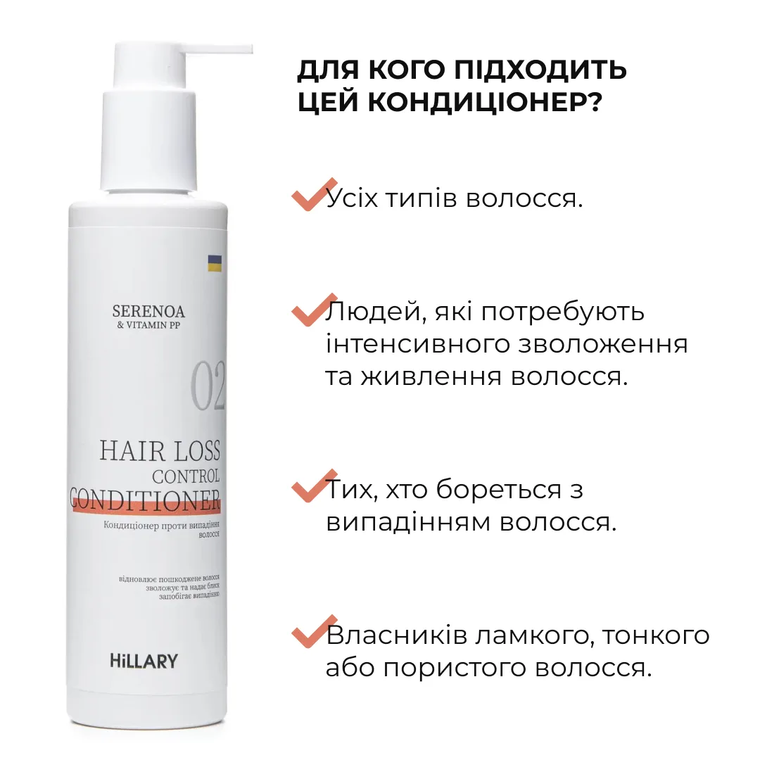 Комплекс проти випадіння волосся Hillary Serenoa & РР Hair Loss Control
