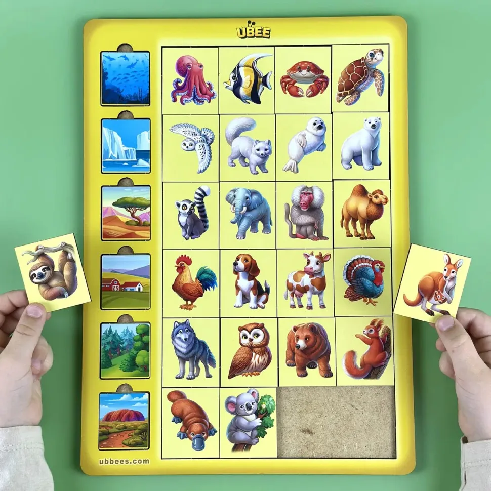 Дерев'яний сортер Ubumblebees для дітей 32х23 см різнокольоровий