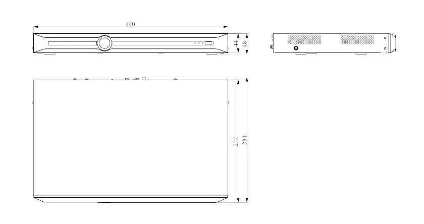 Видеорегистратор Tiandy TC-R3210 Spec:I/B/P8/K/V3.1, 10ch, 2HDD, 8PoE, 4K
