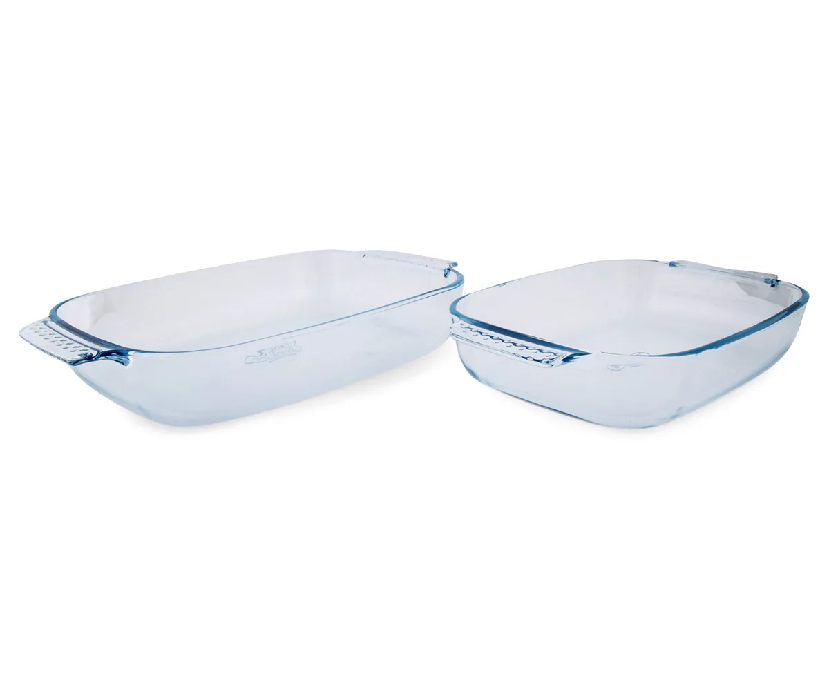 Набір форм для запікання Pyrex жаростійке скло 35х23 см 31х20 см