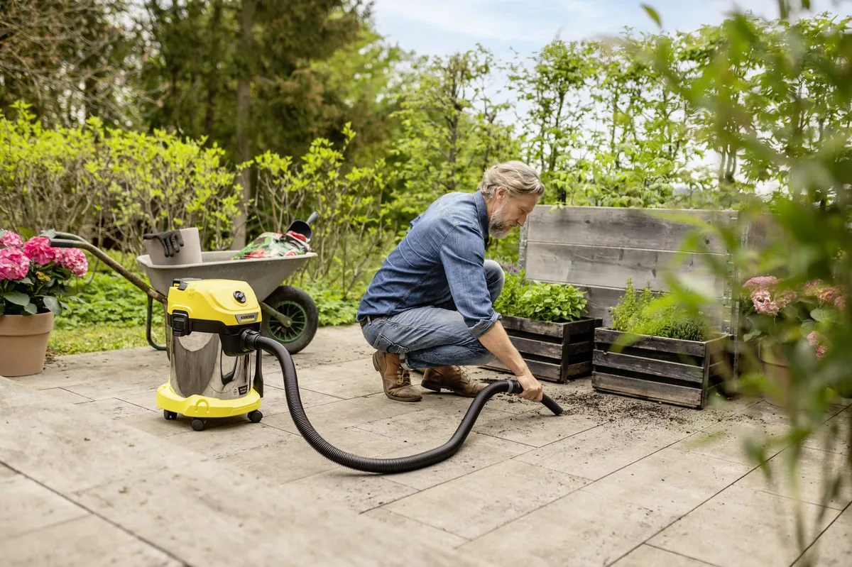 Пилосос Karcher професійний акумуляторний контейнер 17 л нержавіюча сталь