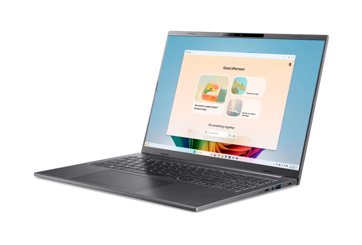 Ноутбук Acer Swift X 14 SFX14-73G 14.5" 2.8K OLED, Intel U9-285H, 32GB, F2TB, NVD5070-8, Win11, серый.