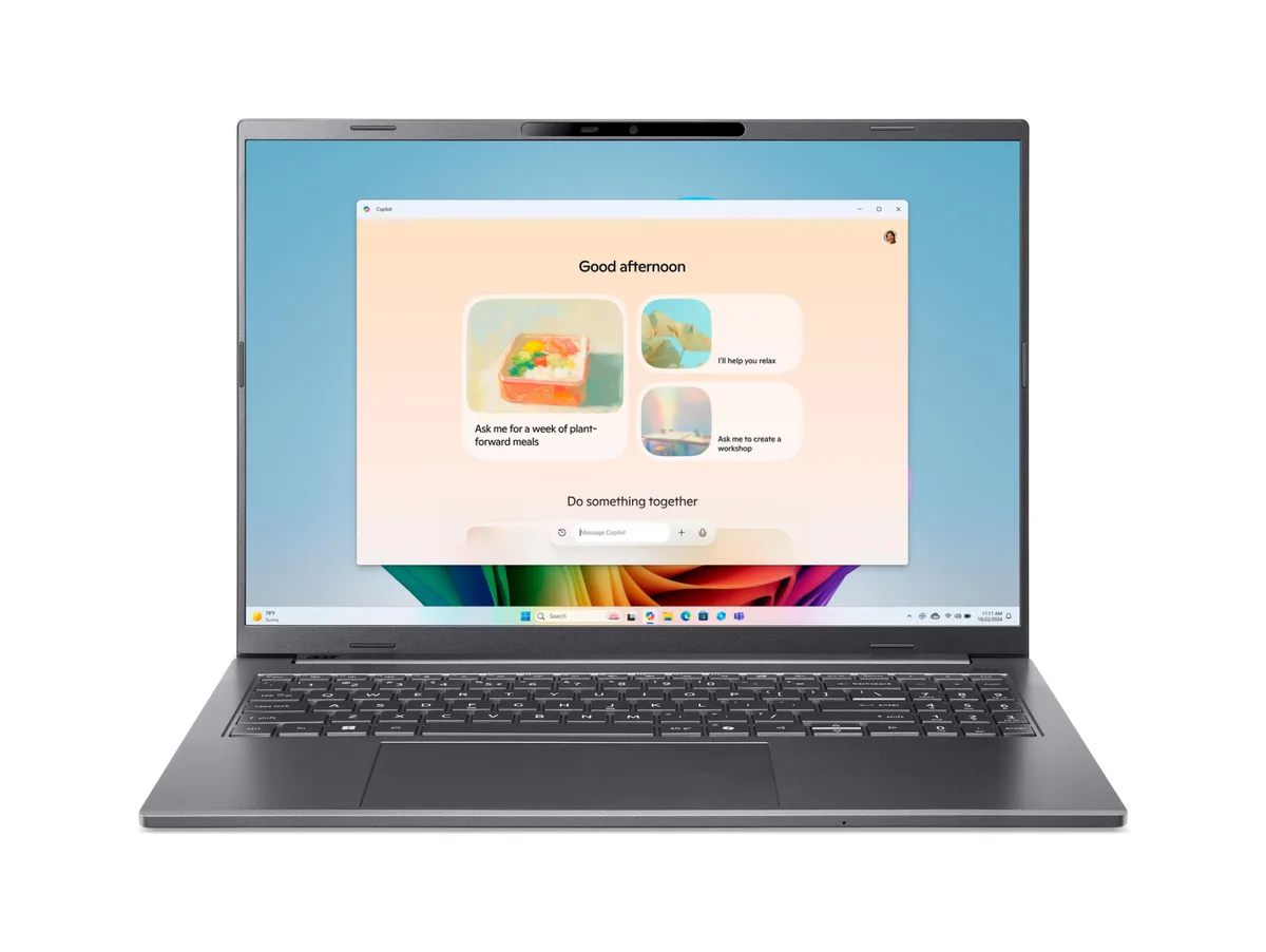 Ноутбук Acer Swift X 14 SFX14-73G 14.5" 2.8K OLED, Intel U9-285H, 32GB, F2TB, NVD5070-8, Win11, серый.