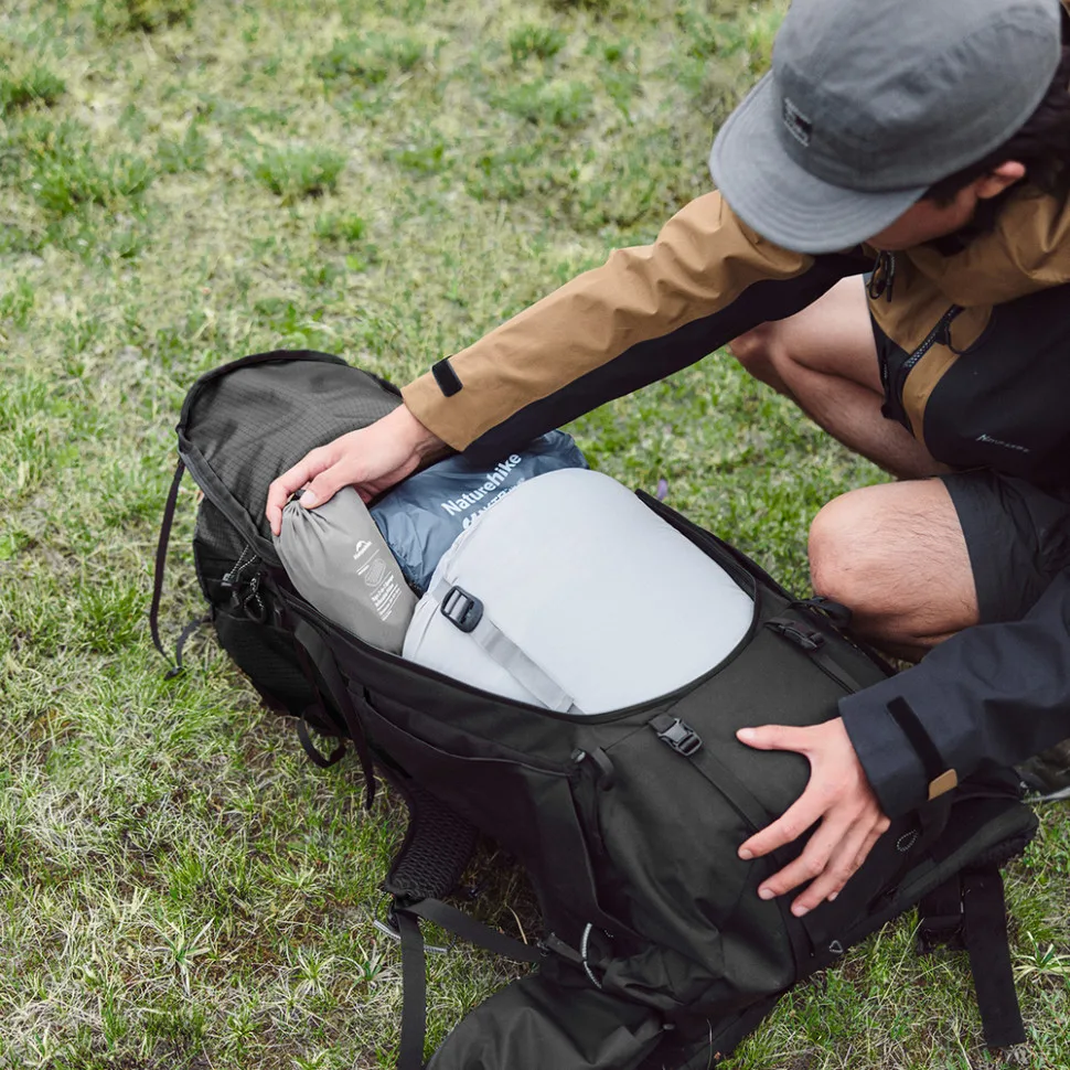 Рюкзак туристичний Naturehike Cordura 70 л чорний M