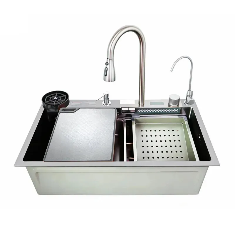 Мийка багатофункціональна Zerix нержавіюча сталь 750х460х215 мм Decor