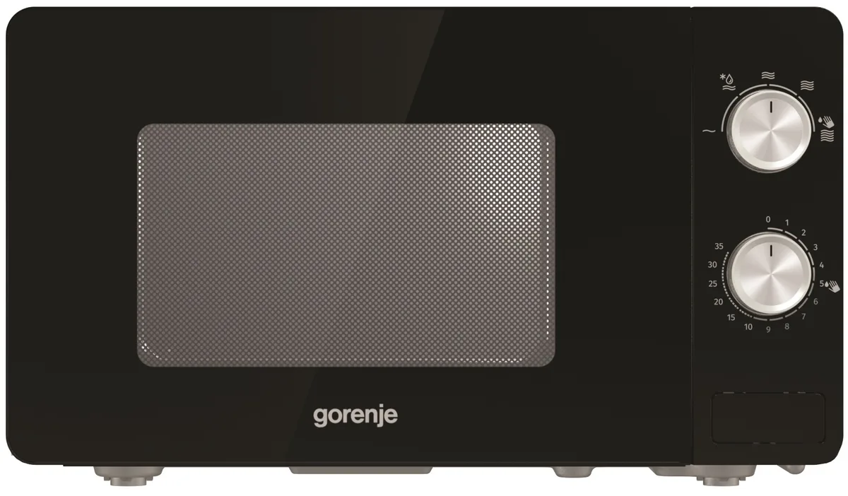 Мікрохвильова піч Gorenje, 20л, мех. керув., 800Вт, чорний
