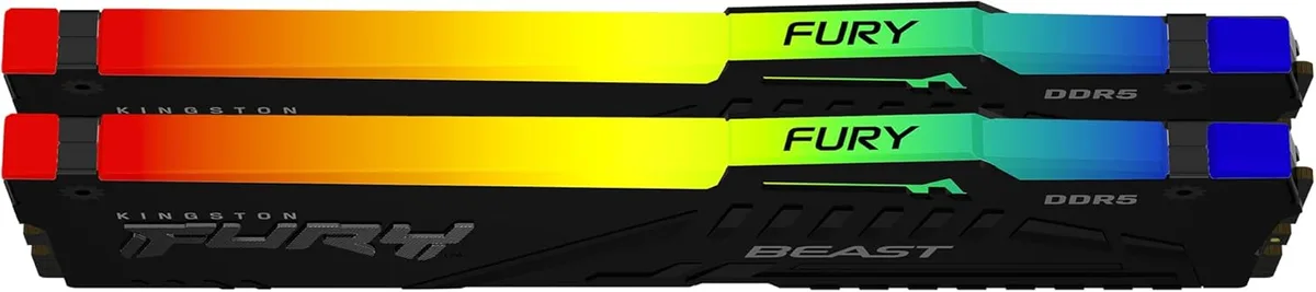 Пам'ять ПК Kingston DDR5 64GB KIT (32GBx2) 5600 FURY Beast RGB
