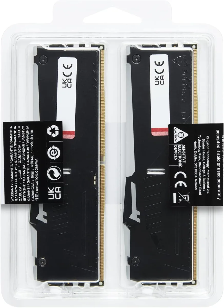 Пам'ять ПК Kingston DDR5 64GB KIT (32GBx2) 5600 FURY Beast RGB