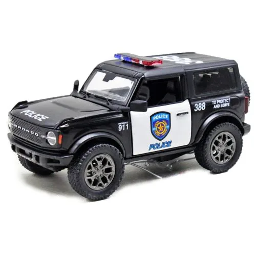 Машинка KINSMART Ford Bronco Police металева інерційна чорна 11х4х4 см