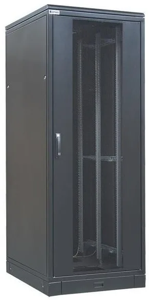 Шкаф ZPAS 19", 42U, SZB IT, передние одностворчатые перфорированные двери и задние распашные, 600x1200 мм, максимально 1500 кг, черный.