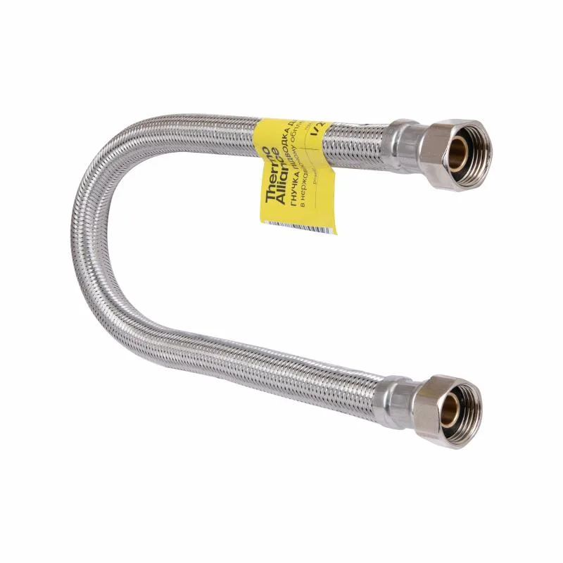 Шланг для воды Thermo Alliance Forte 40 см усиленный нержавеющая оплетка 1/2"x1/2"