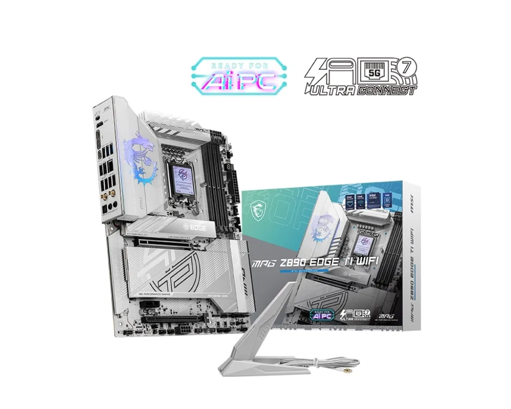 Материнcька плата MSI MPG Z890 EDGE TI WIFI s1851 Z890 4xDDR5 M.2 HDMI Wi-Fi BT ATX
