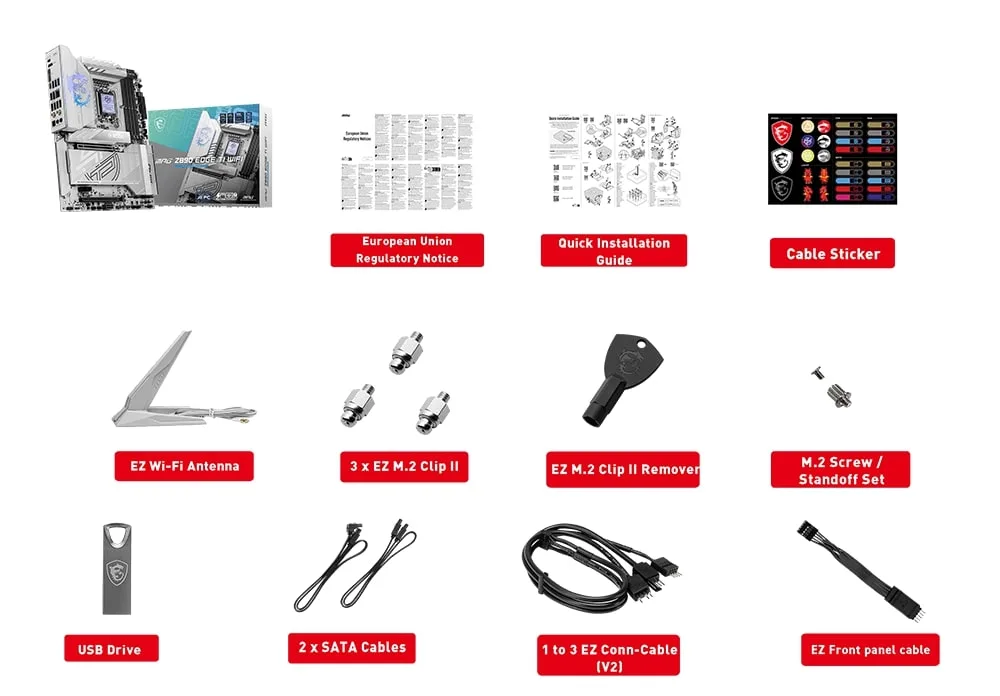 Материнcька плата MSI MPG Z890 EDGE TI WIFI s1851 Z890 4xDDR5 M.2 HDMI Wi-Fi BT ATX