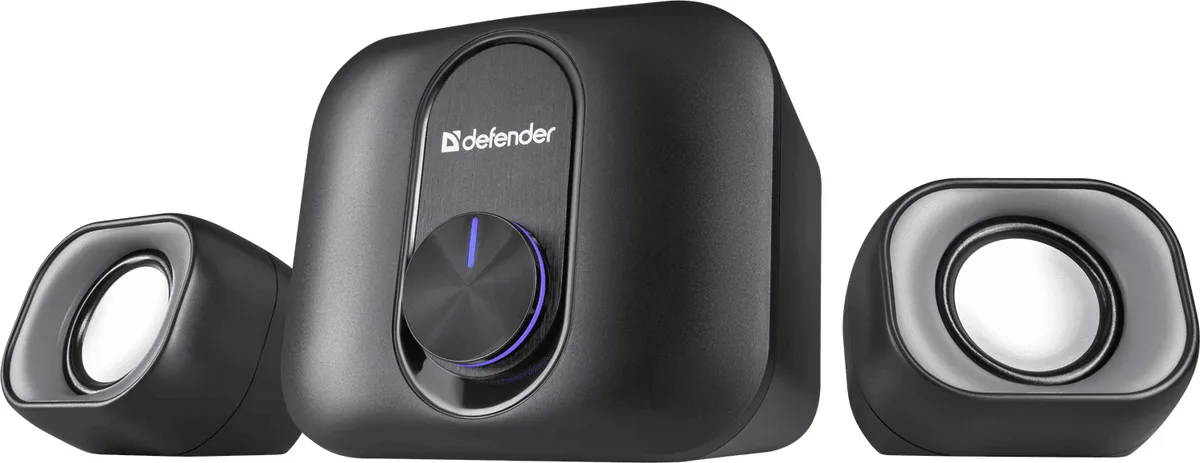 Акустична система Defender активна 2.1 11 Вт пластик чорний сірий