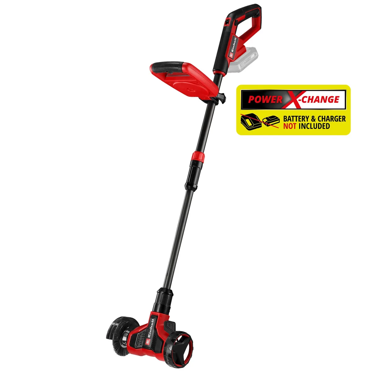 Очищувач швів плитки Einhell Expert GE-CC 18/110 Li E-Solo 18В, 1150-1500 об/хв, з телескопічною штангою та щіткою 110 мм.