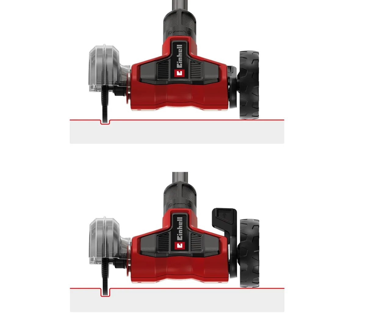 Очищувач швів плитки Einhell Expert GE-CC 18/110 Li E-Solo 18В, 1150-1500 об/хв, з телескопічною штангою та щіткою 110 мм.