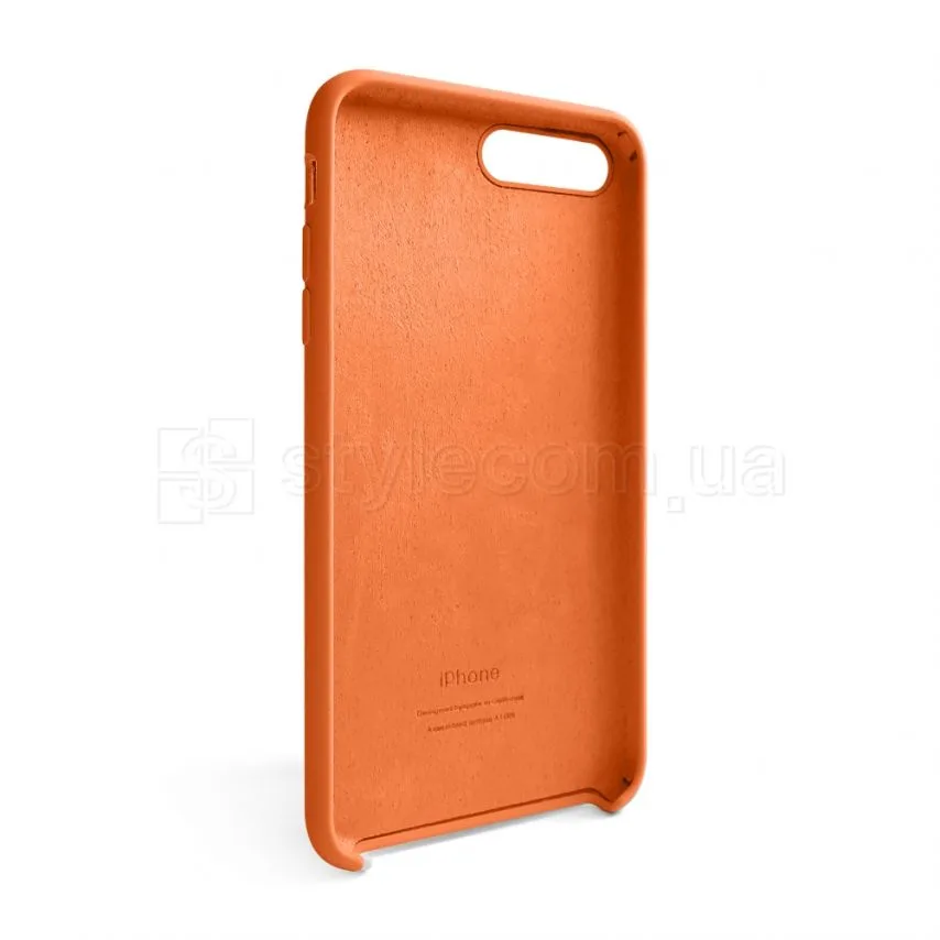 Чохол Silicone для Apple iPhone 7 Plus 8 Plus силіконовий помаранчевий