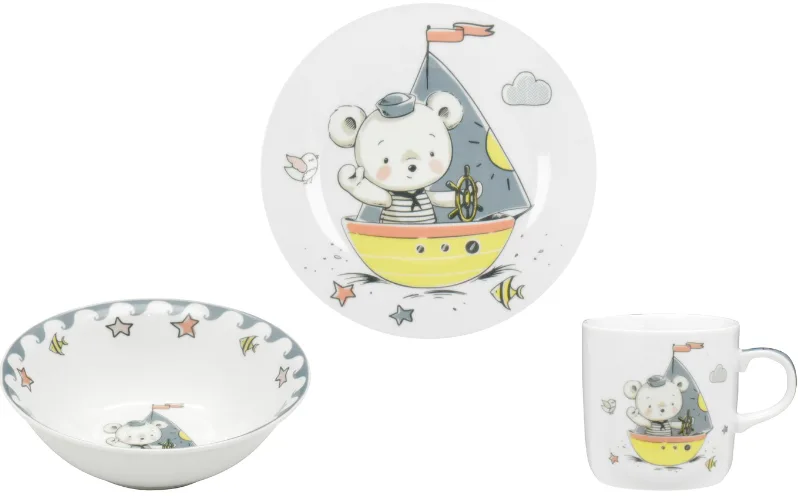 Детский набор Little Sailor фарфор 3 предмета 230 мл 18 см 15 см