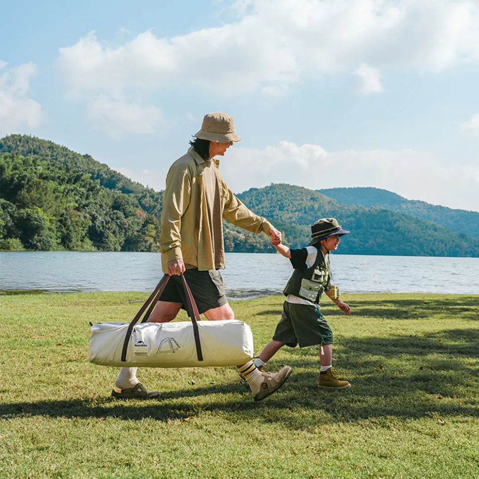 Намет тримісний автоматичний Naturehike Оксфорд 210х210х165 см сірий