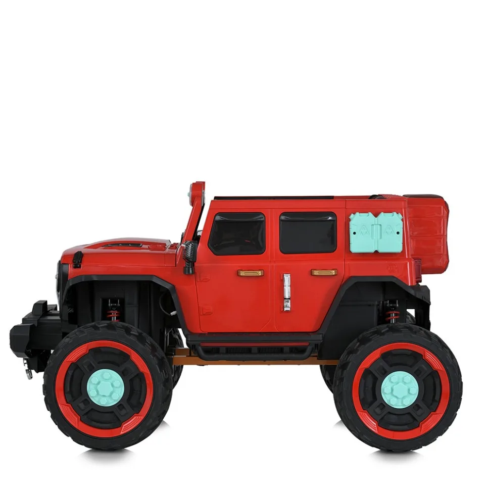 Дитячий електромобіль Bambi Racer екокожа джип 137х85х76 см чорний