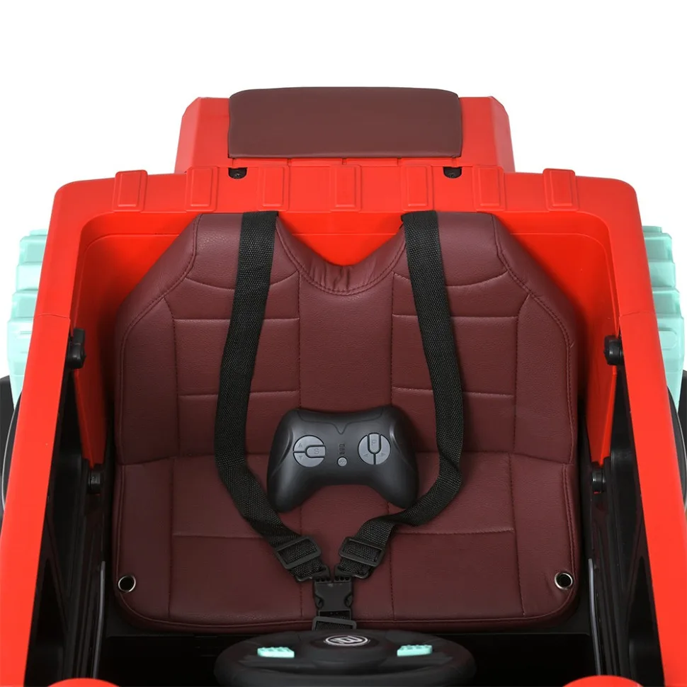 Дитячий електромобіль Bambi Racer екокожа джип 137х85х76 см чорний