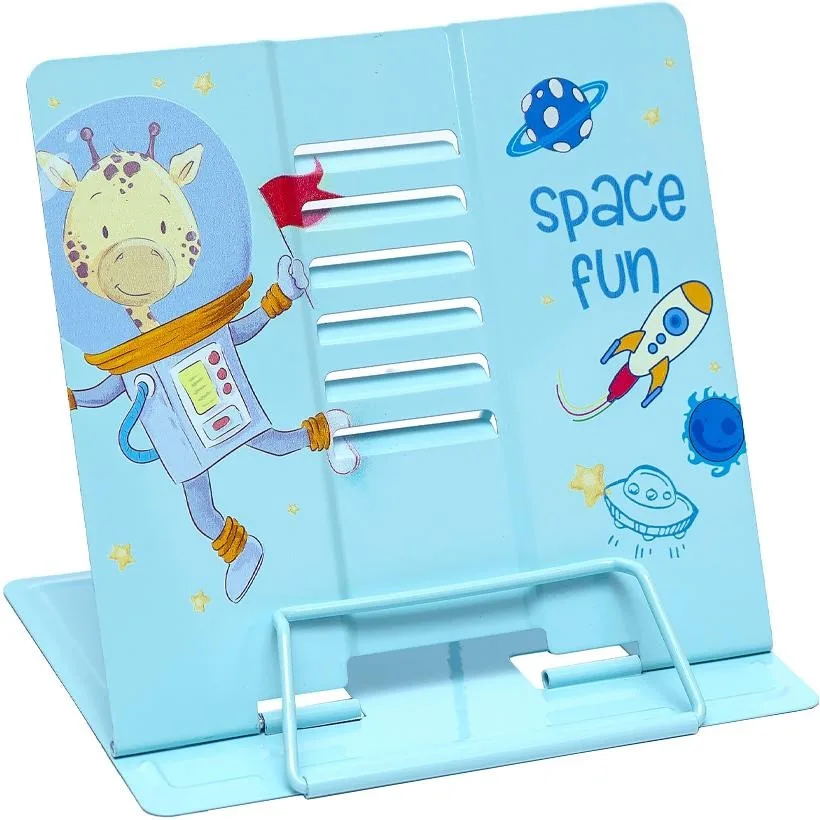 Підставка для книг Space Fun металева 21х20 см синя