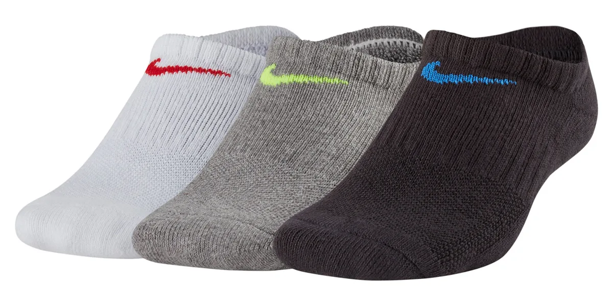 Шкарпетки NIKE бавовна 38-42 чорний білий сірий 3 пари