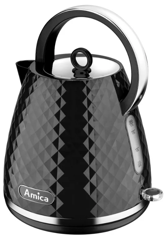 Електрочайник Amica пластиковий 1,7 л чорний
