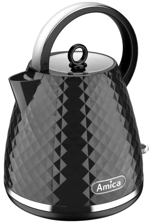 Електрочайник Amica пластиковий 1,7 л чорний