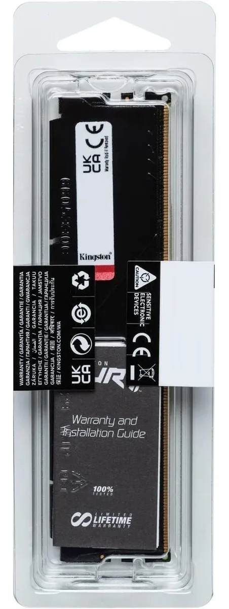 Пам'ять ПК Kingston DDR5 32 ГБ 5600 МГц чорна KF556C36BBE2-32