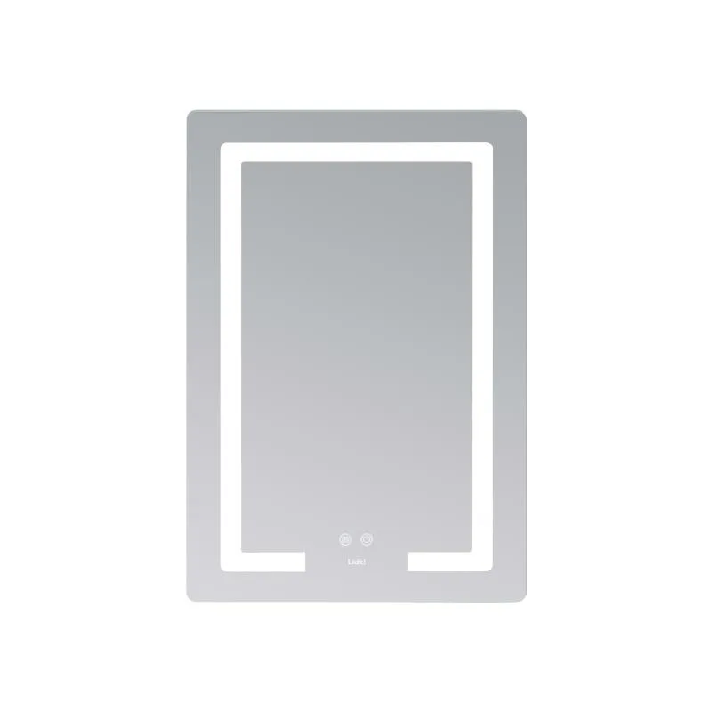 Дзеркало Lidz KU2 з LED-підсвічуванням Touch антизапотіванням 600х800 мм алюміній/пластик