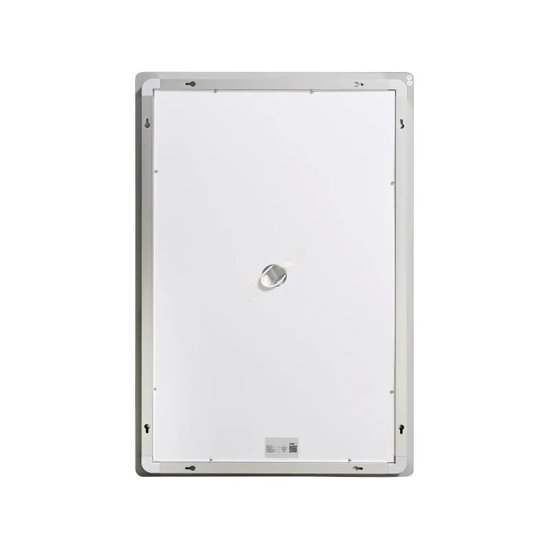 Дзеркало Lidz KU2 з LED-підсвічуванням Touch антизапотіванням 600х800 мм алюміній/пластик