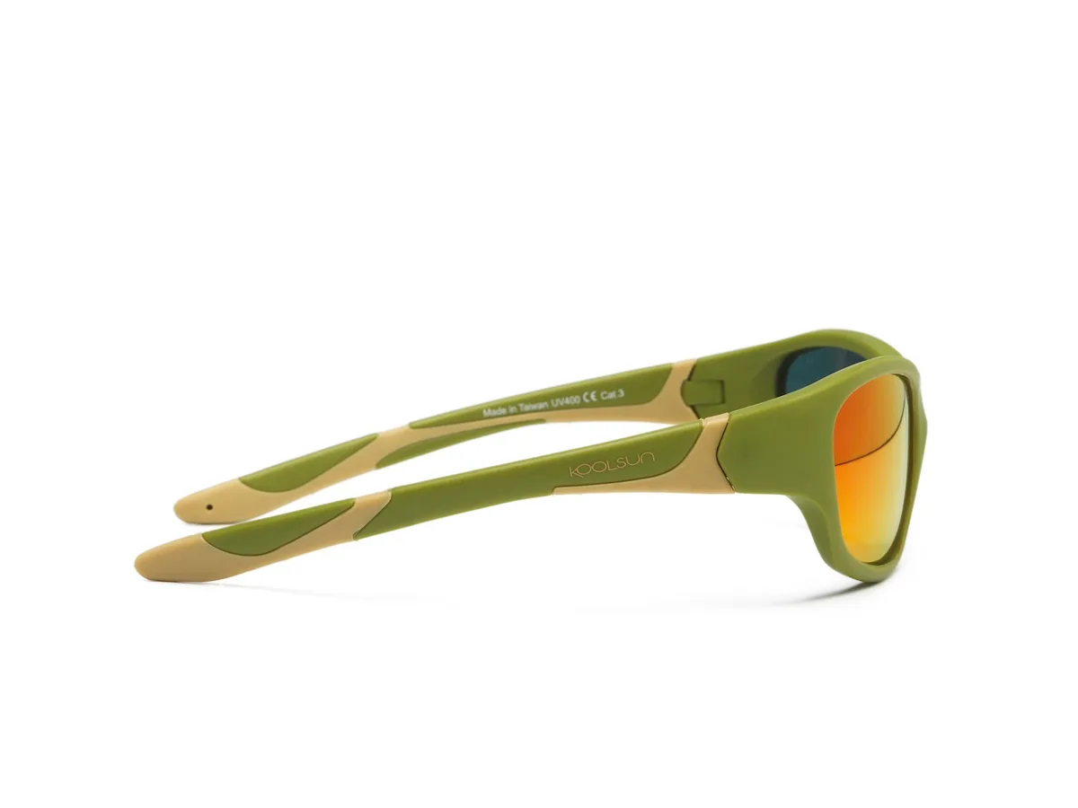 Дитячі сонцезахисні окуляри Koolsun Sport, 6-12р, хакі