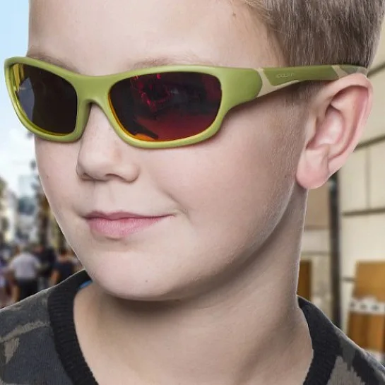 Дитячі сонцезахисні окуляри Koolsun Sport, 6-12р, хакі