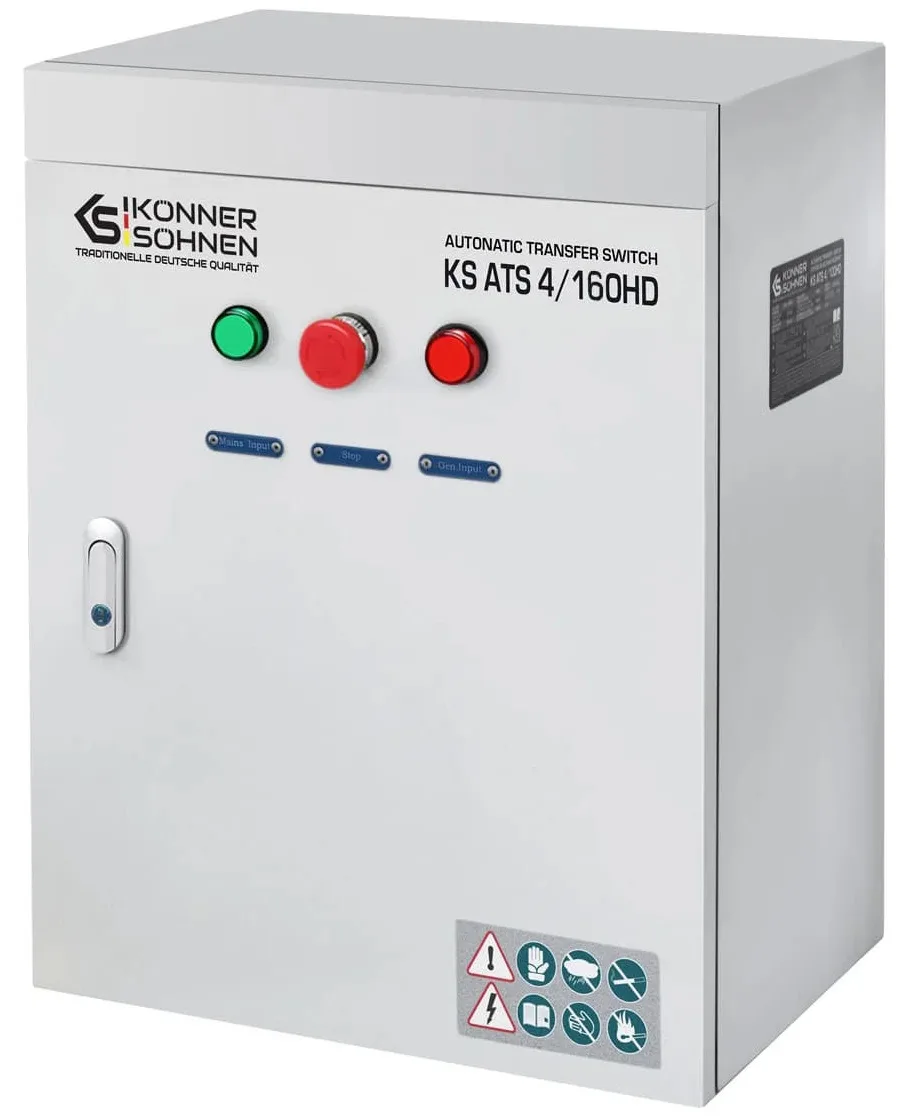 Блок автоматичного переключення резервного живлення KonnerSohnen KS ATS 4/160HD, 230-400В, 160А, 24кг.