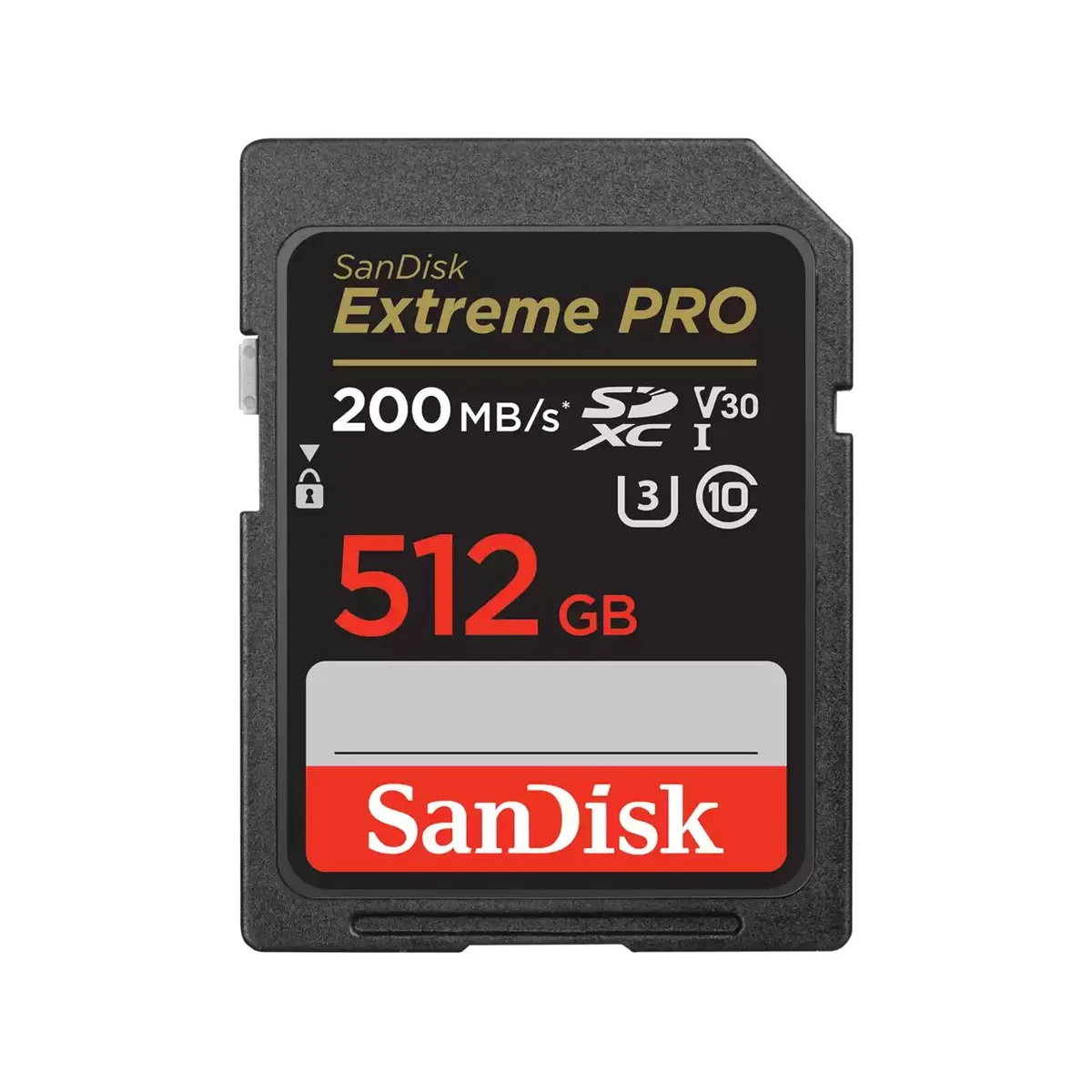 Карта памяти SanDisk SD 512GB C10 UHS-I U3 R200/W140MB/s Extreme Pro V30