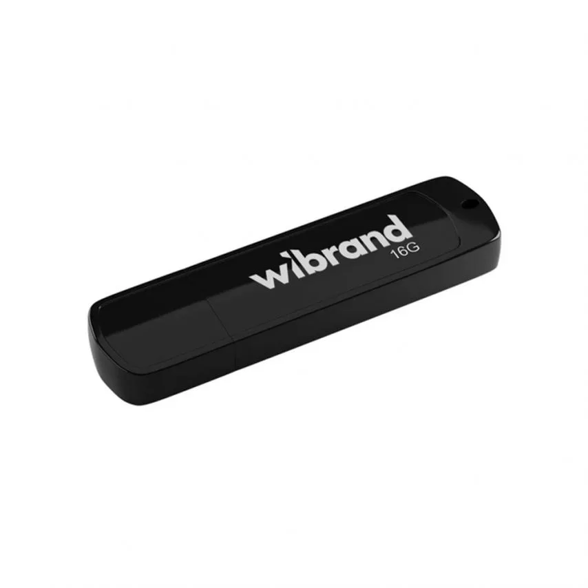 Флеш-пам'ять USB Wibrand 16Гб пластик чорна