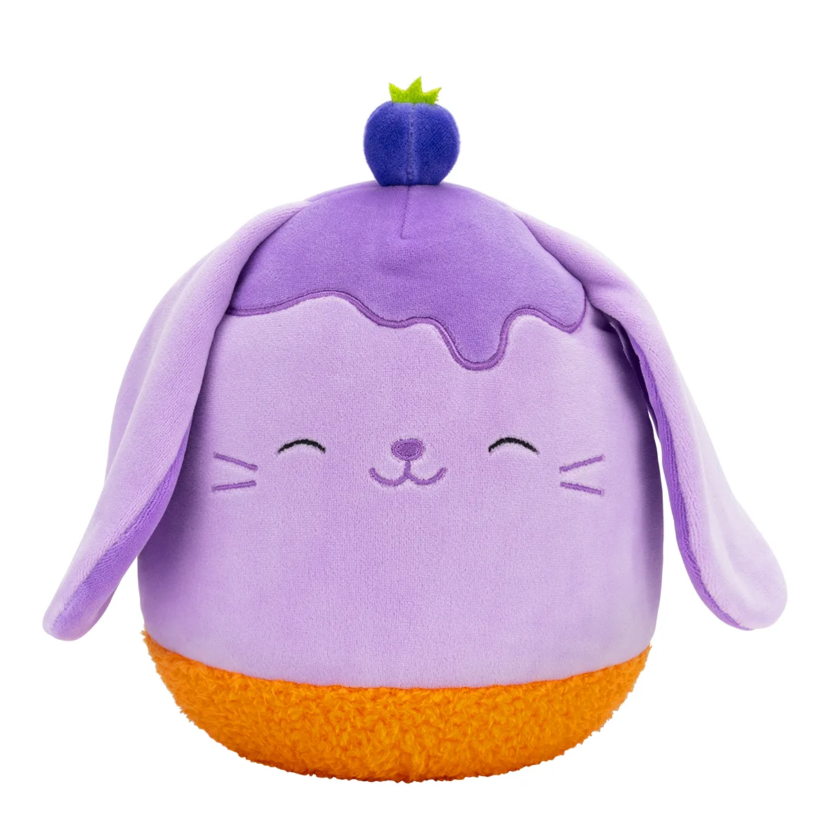 М'яка іграшка Squishmallows поліестер 19 см чорничний кролик