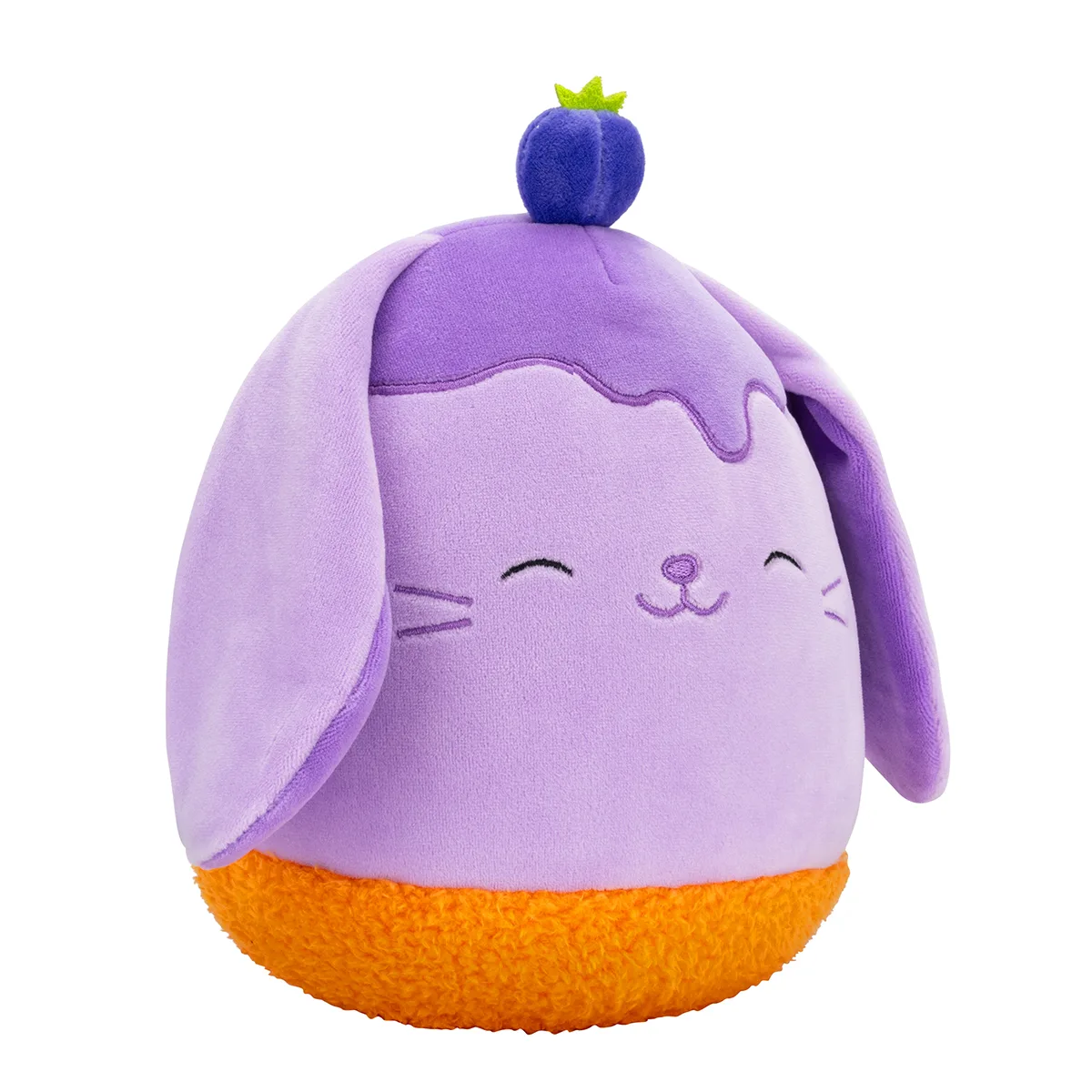 М'яка іграшка Squishmallows поліестер 19 см чорничний кролик