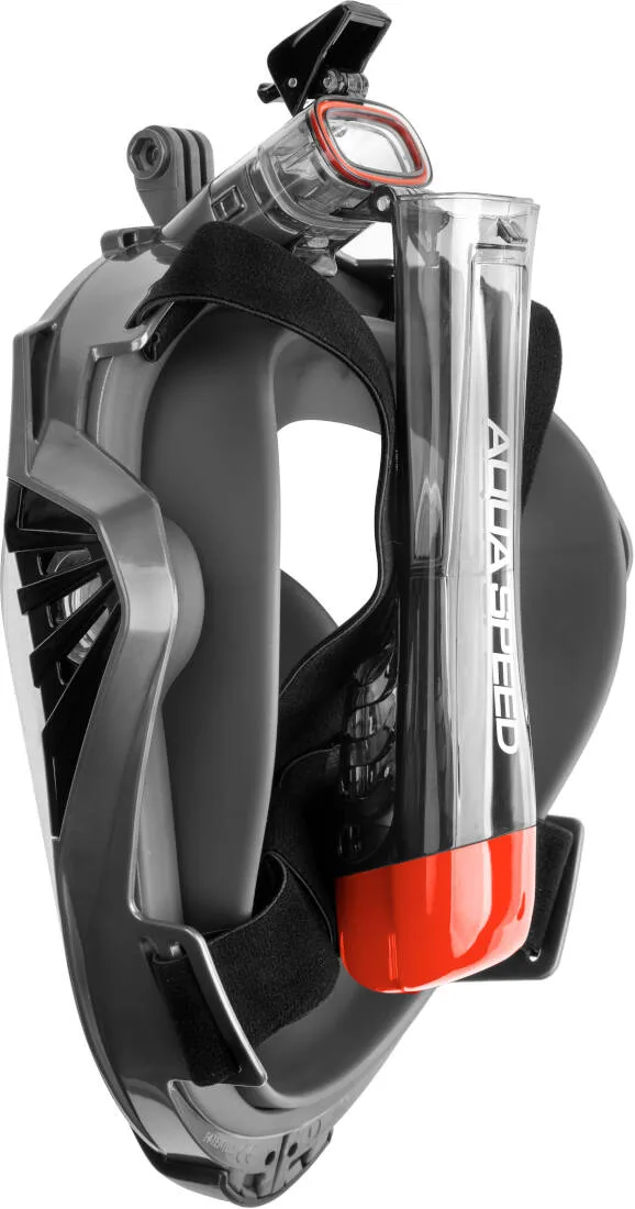 Повнолицьова маска AQUA SPEED силікон L/XL чорна