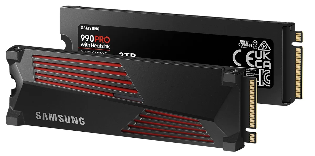 Накопичувач SSD Samsung M.2 2TB PCIe 4.0 3D NAND з радіатором