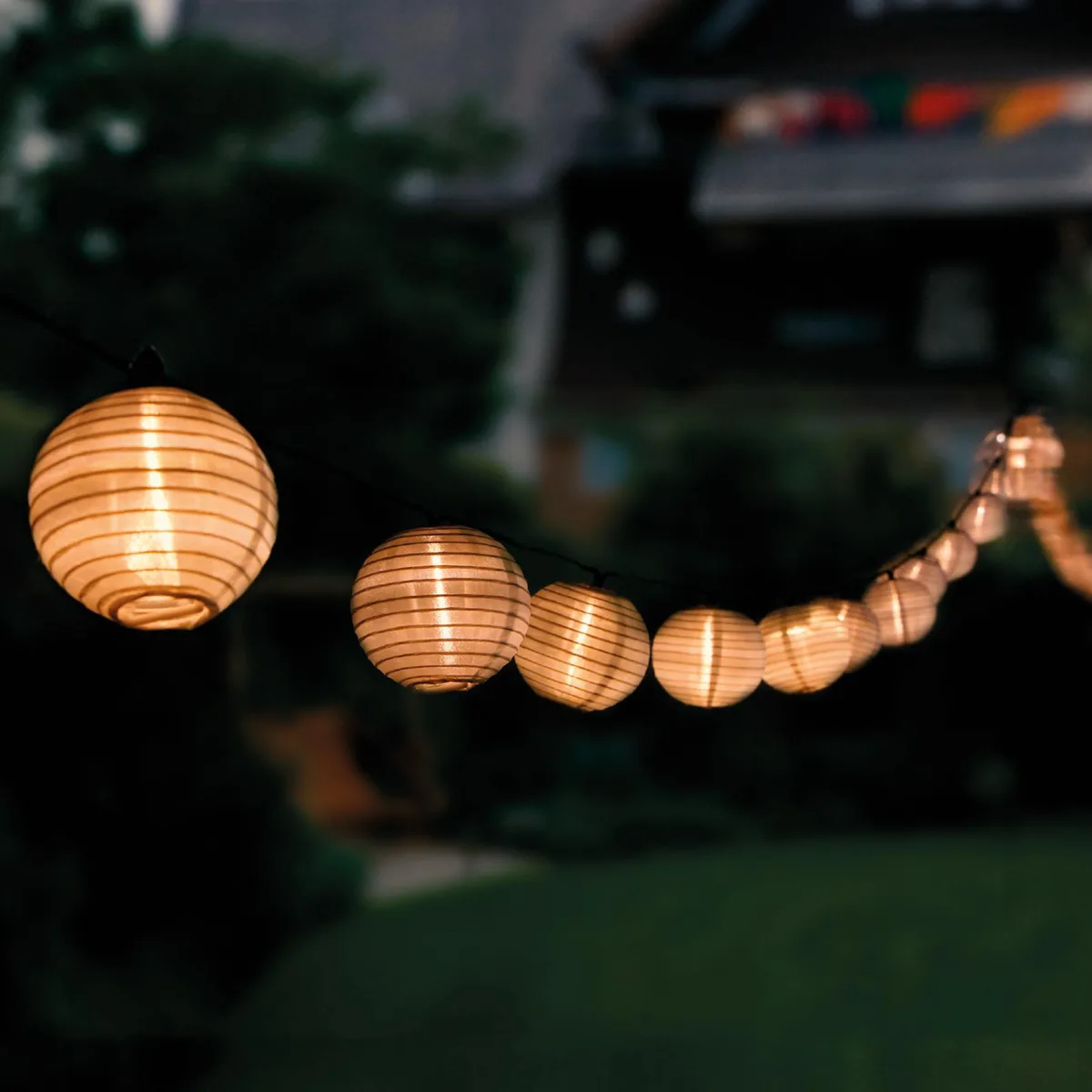 Декоративная солнечная гирлянда LumiLED пластиковая 20 LED 7 59 м черная