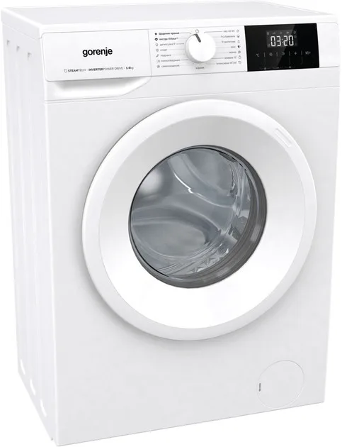 Пральна машина Gorenje фронтальна 6кг 1000 об/хв A+++ для прання білизни з функцією пари інверторна