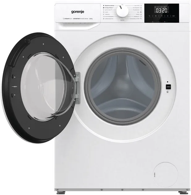 Пральна машина Gorenje фронтальна 6кг 1000 об/хв A+++ для прання білизни з функцією пари інверторна